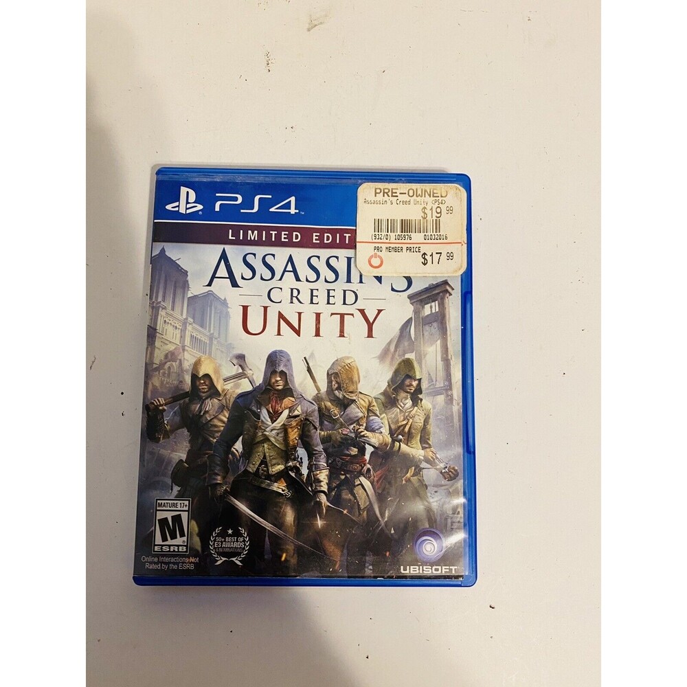 Assassin's Creed Unity (Sony Playstation 4, 2014) Tested, Works